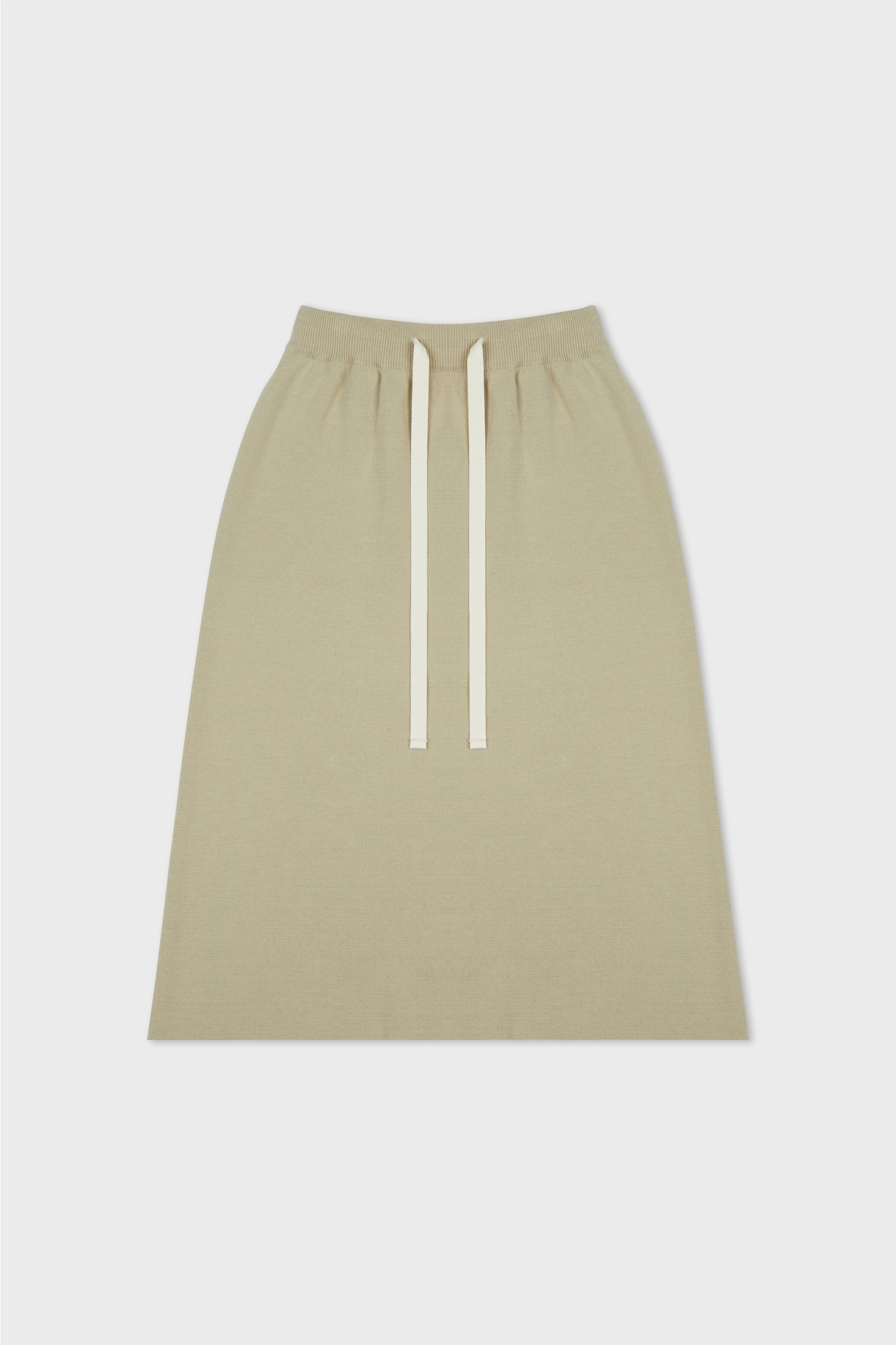 Knitted Sweat Skirt (D/Beige)